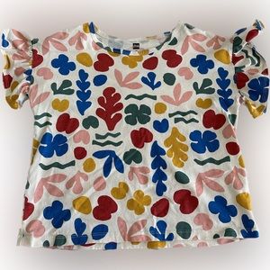 Tea collection Girls’s flower T shirt (size 14)